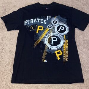 Pittsburgh Pirates Black Graphic T-Shirt